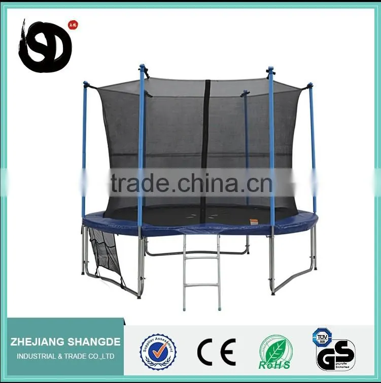 zhejiang big net trampolines with pvc enclosure 10ft ce
