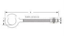 Rigging HardWare Eye Bolt With Swing Nut (With Screw Threading)