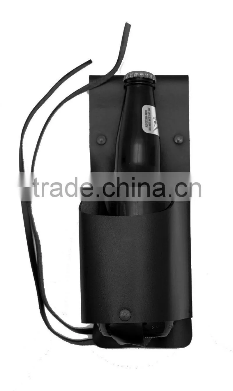 2015 Hot Sale Custom Full Grain Genuine Leather Bottle Holster