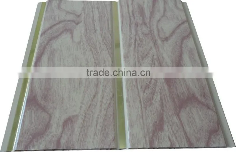 10'' width new style trinidad pvc ceiling panel & wall panel with sivler strip,middle groove G130