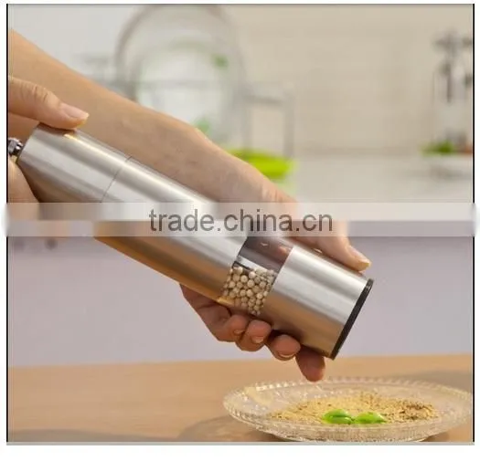 Stainless Steel electric Salt & Pepper grinder with light