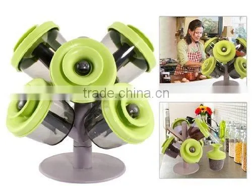 plastic round pop-up spice rack