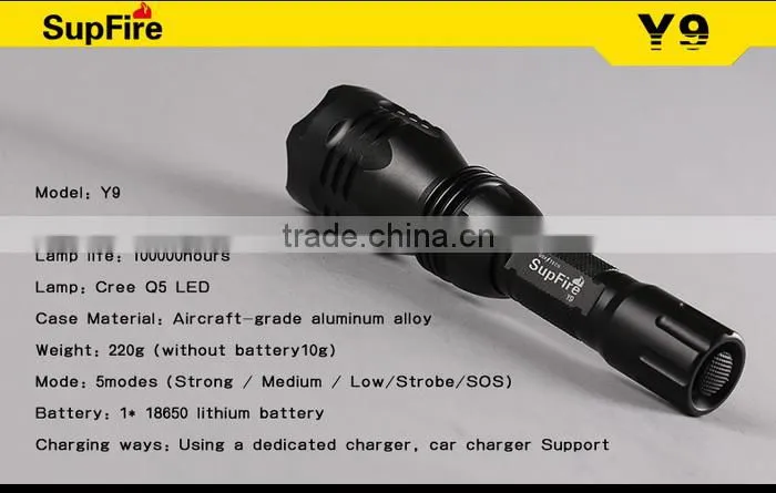 Waterproof IP67 Laser Tactical Flashlight With CE