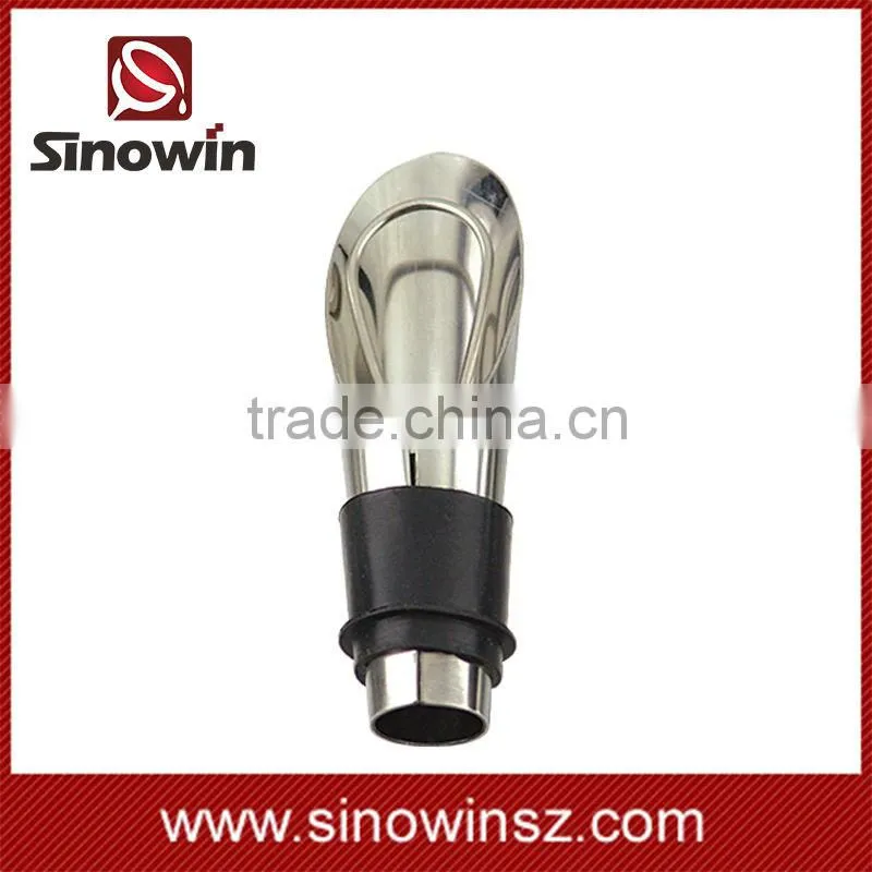 Metal Wine Pourer with Stopper SW-WP05
