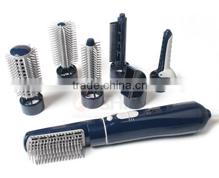 7Pcs Hairdryer Hair Dryer Air Styler Waver Curler Brush Comb Concentrator