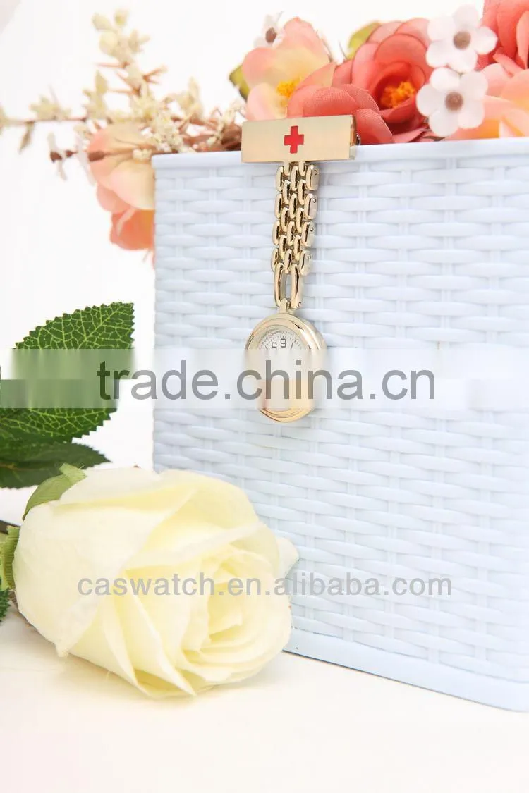 Golden Pocket Wacth for Nurse watch