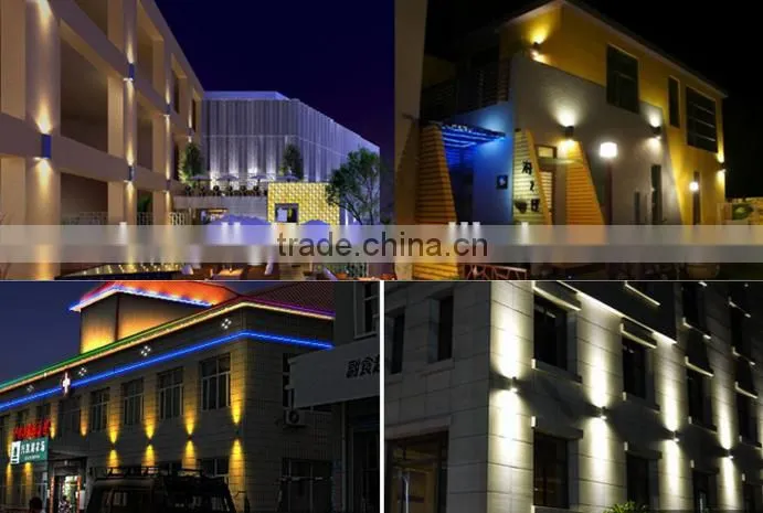 Exterior up down cob led wall sconce lights waterproof for outdoor Architectural