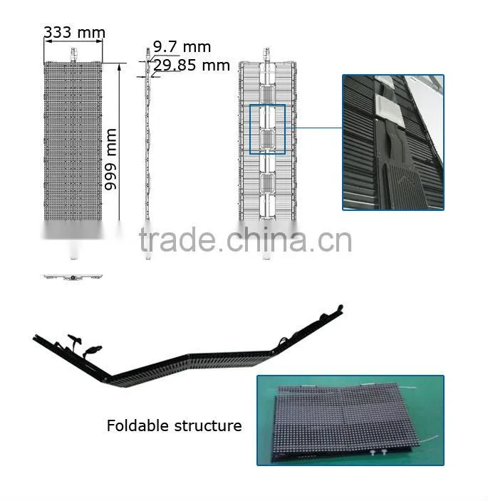 LAMP high resolution full color led screen board for stage