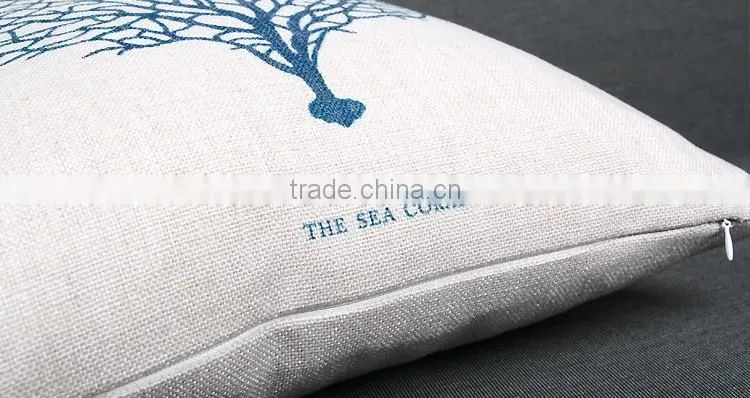 Linen Pillow covers,pillow case,sofa cushion home decorative Pillows Colourful Print Cotton Fabric Cushion Cover Custom Designer