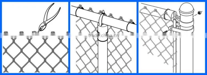 Alibaba china Chain Link Wire Mesh Fencing , PVC Coated Chain Link fences ,Plastic Chain Link Fence