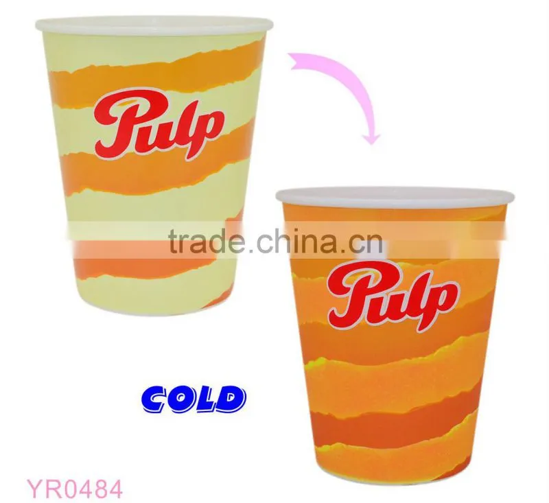 shenzhen manufactory cold color changing pp plastic cup