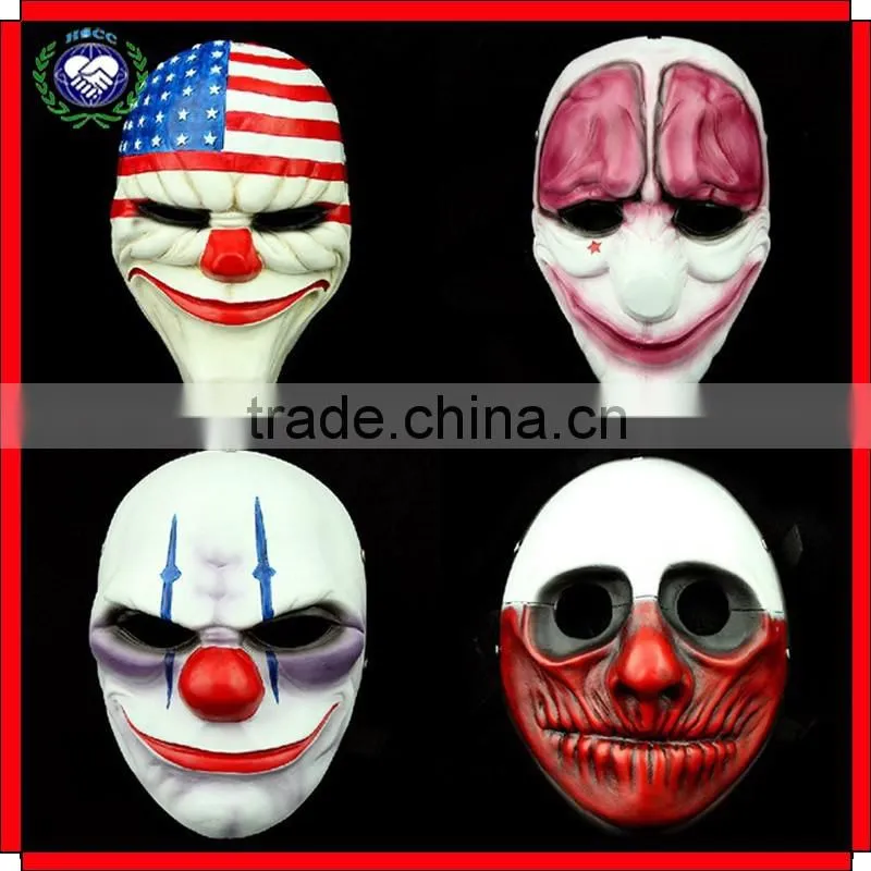 Hot Selling High Quality Cosplay Halloween Party Resin Payday Mask