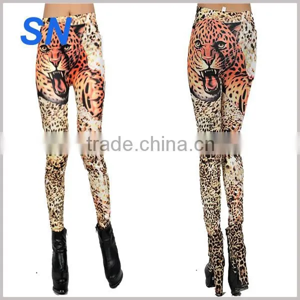 Fashion Hot Women 's High Elastic Printed Fancy Leggings For Women Cheap price Stretch Pants
