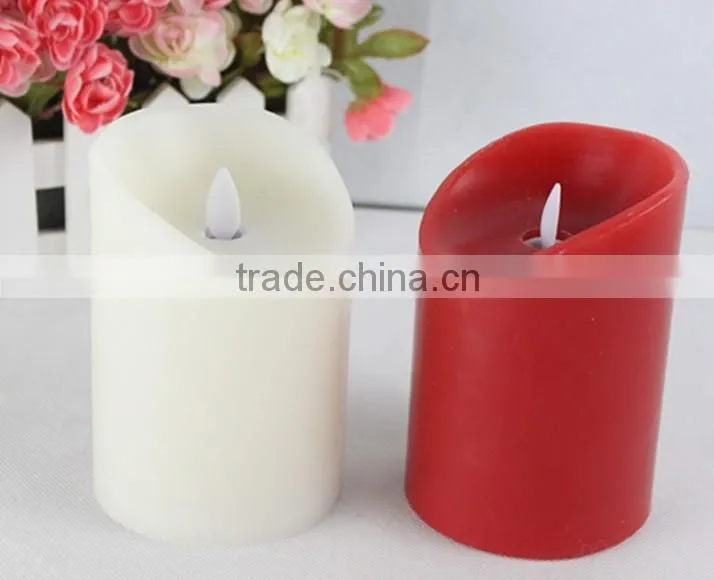 D80*H120mm paraffin electronic swing LED candle, Christmas LED candles
