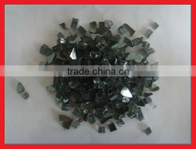 Blue color fire pit glass decoration