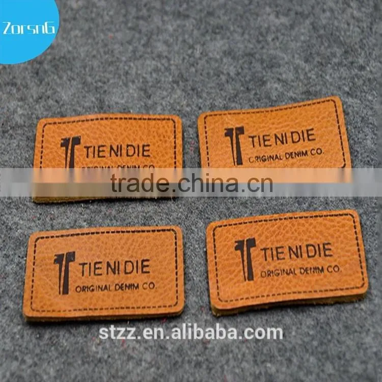 Branded Logo Synthetic PU Custom Leather Jacket Patches