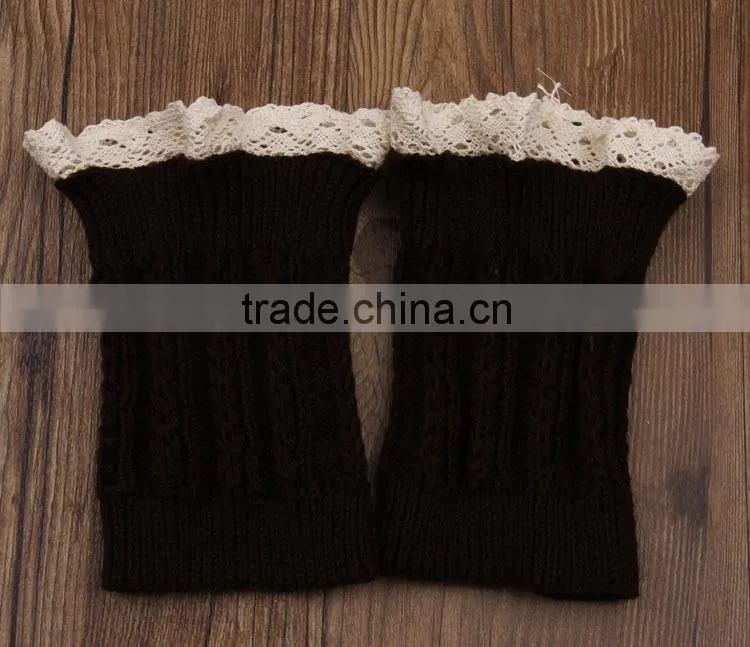 Wholesale Acrylic Crochet Leg Warmers For Women Sex Lace Leg Warmers