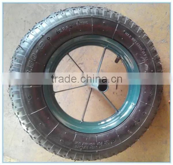 Cheap 14x3.50-8 Wheelbarrow Nylon Inflatable Rubber Tire