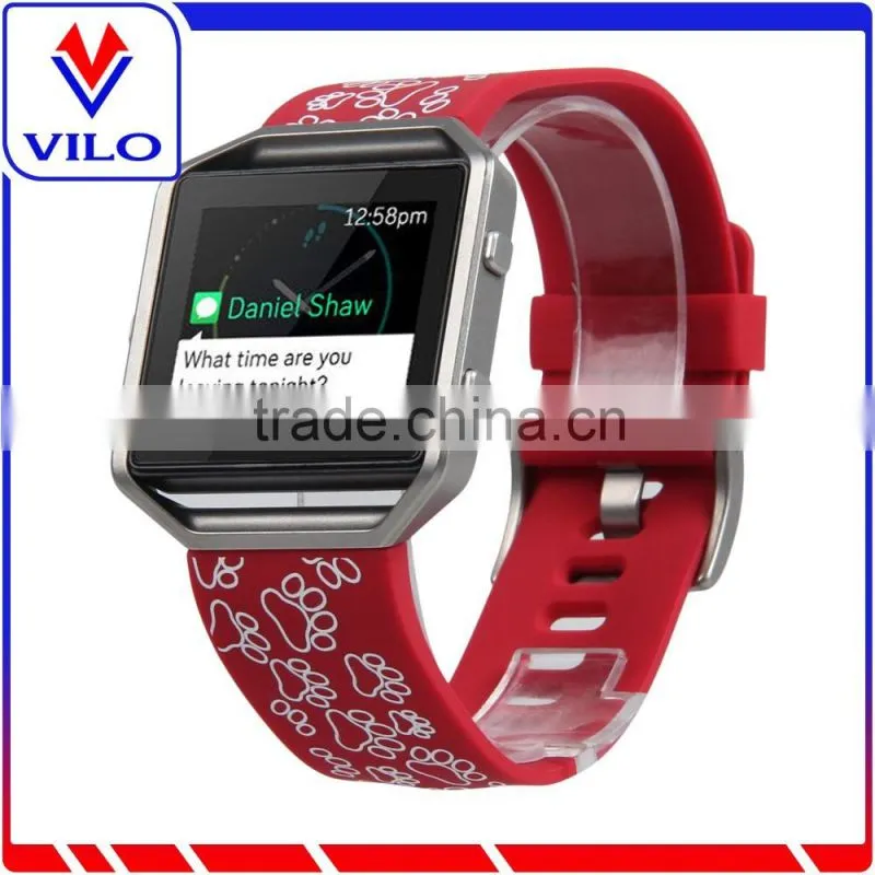 Replacement Band For Fitbit Blaze Accessory Silicone Rubber Wristband Bracelet Sport Strap Adjustable Watchband For Fitbit Blaze