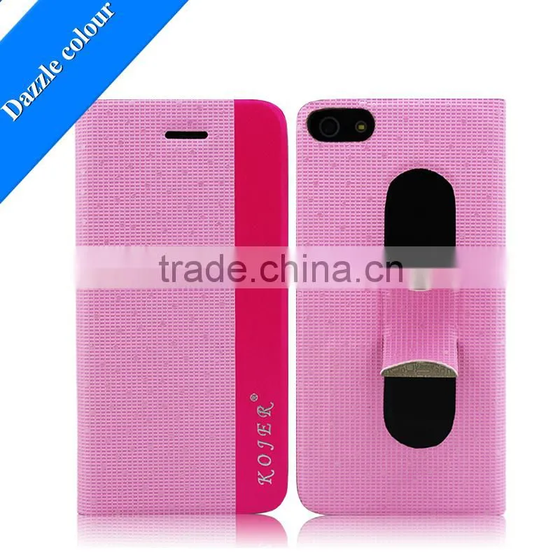 PU mobile leather case flip case with Card Slots inside for iPhone 6