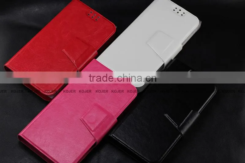 Hot universal flip leather case for mobile phone