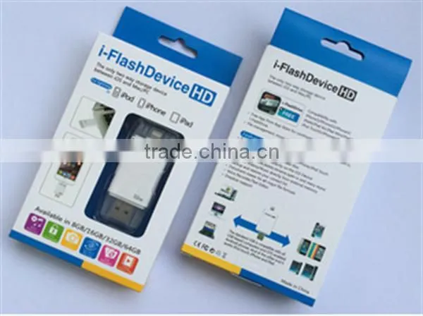Factory Price High Quality Real Capacity OTG iFlash USB Drive 3 in 1 USB For iPhone