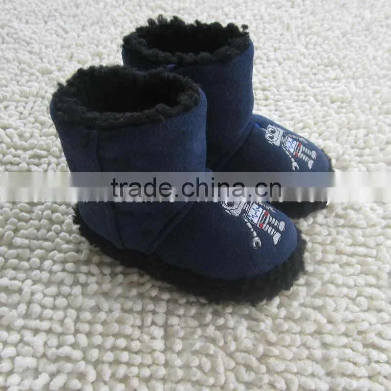 Premium quality indoor comfortable microsuede warm baby boots