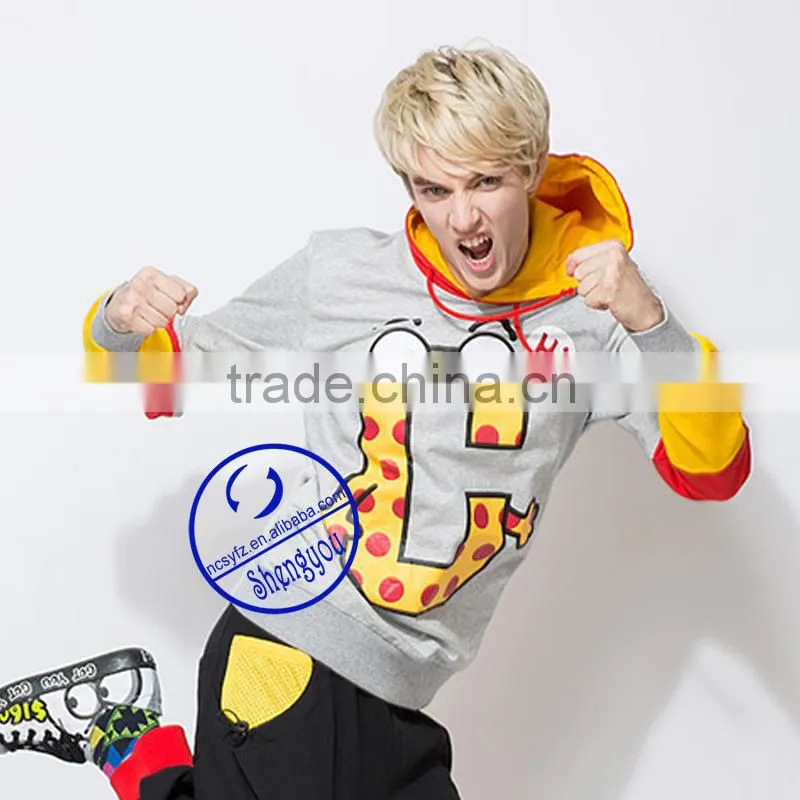 Custom Mens Fleece Sweatshirt Hoodies with Fashion Design