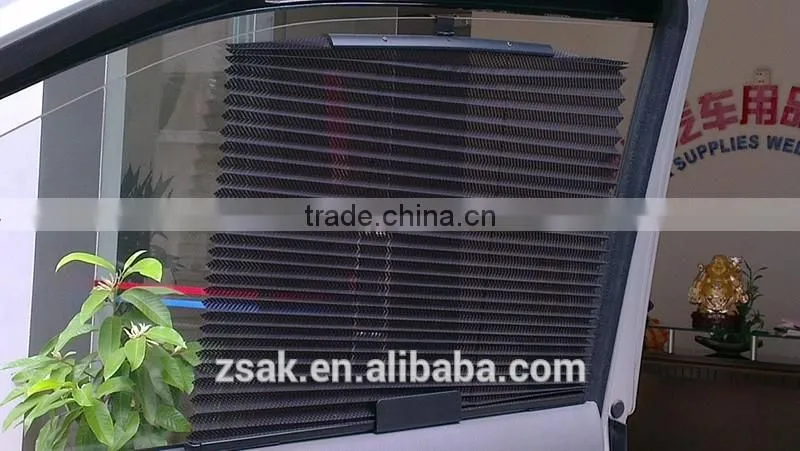 luxury polyester material fabric curtain type car sunshade