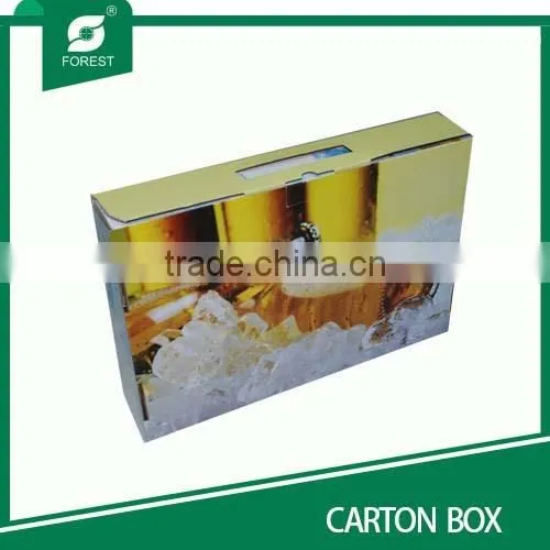 Flat pack storage box beer bottle cartons