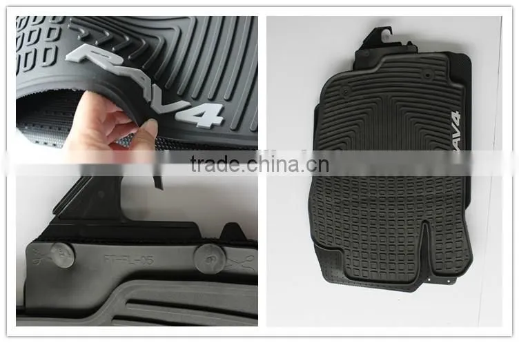 Wholesale Custom Full Set Position 3D Rubber PVC Auto Car Floor Mats For TOYOTA RAV