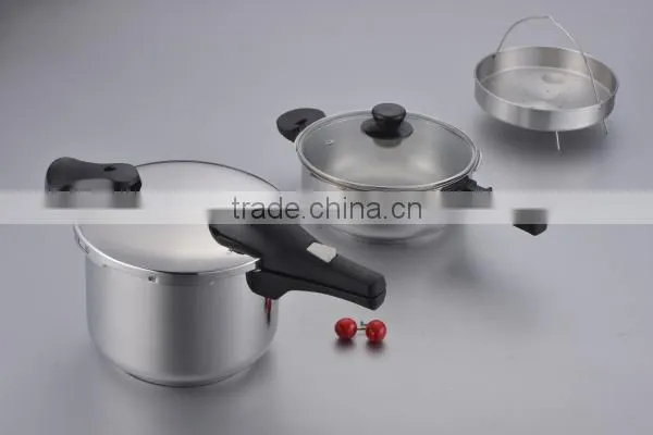 100% safty guarantee 304 s/s induction based cookware set with long bakelite handle ASB 4L+6L