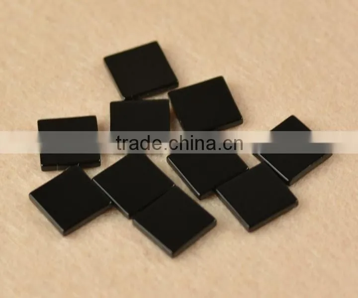 hot sale four leaf clover real natural black agate for necklace