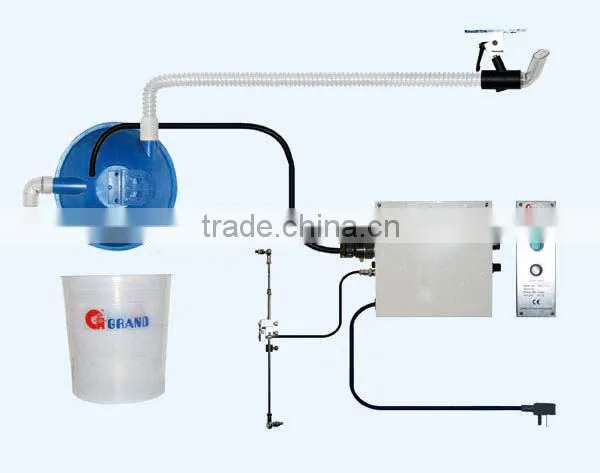 chain removal suction device with flat seamer machine