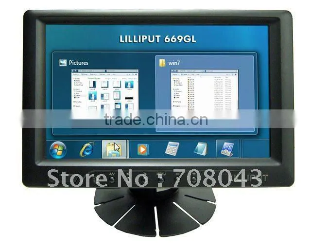 669GL-70NP/C/T cheap 7 inch mini computer monitor with touch screen