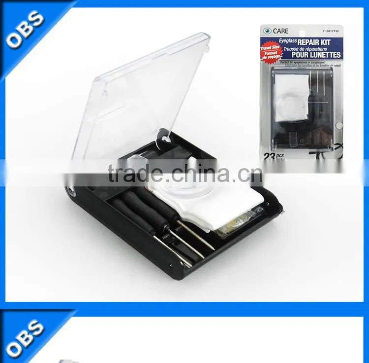 glasses clean kit eyeglasses repair care kit with Cloth Screwdriver mini magnifying glass.