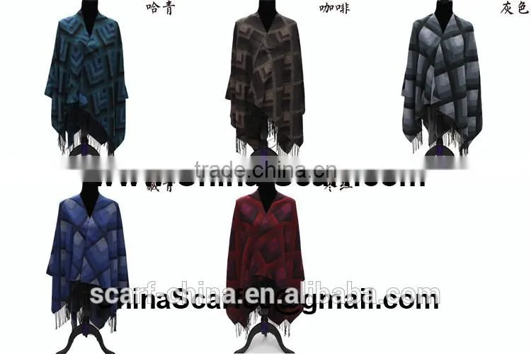 Wholesale fringed wool scarf