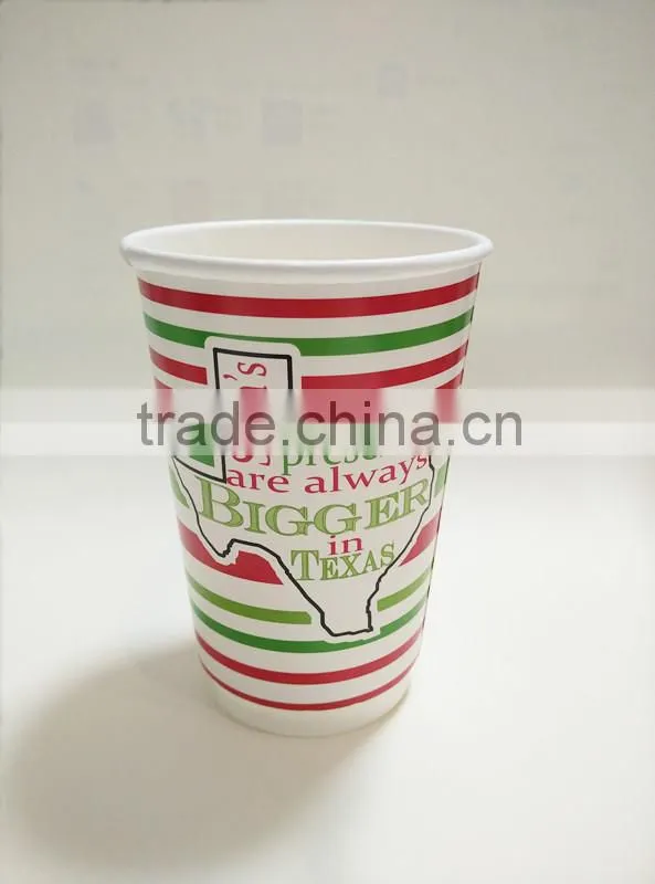 Wholesale single wall logo print disposable paper cup for coffee/milk