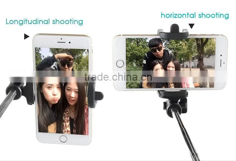 high-end innovative design travel snapshot camera tripod folding bluetooth selfie stick monopod for ios android smartphones