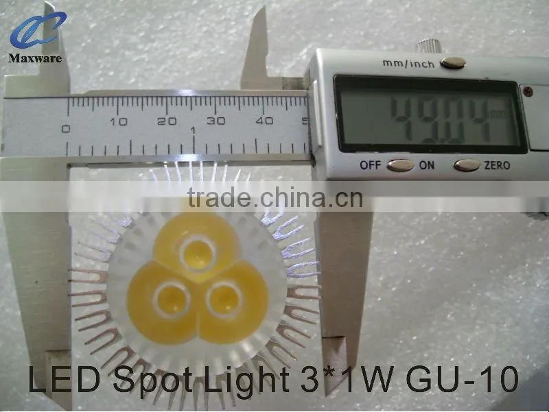GU10led 3*1W wireless spot light Warm White BridgeLux 250lm 3W 30 degree