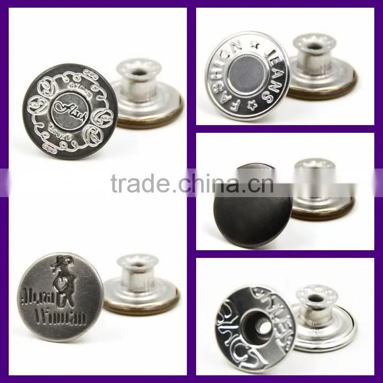 Various style SGS certificated metal military uniform coat press snap pants button