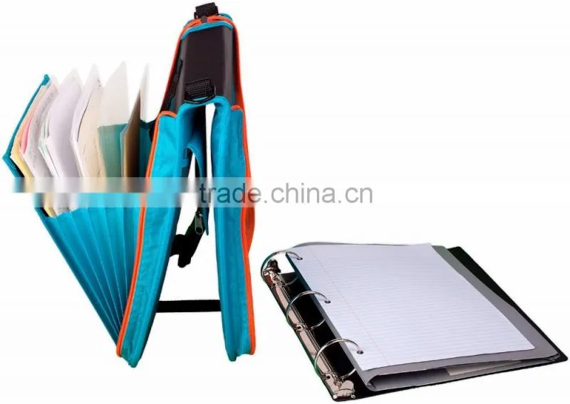 cheap binder 580 sheets capacity zipper binder, zipper binder for school student