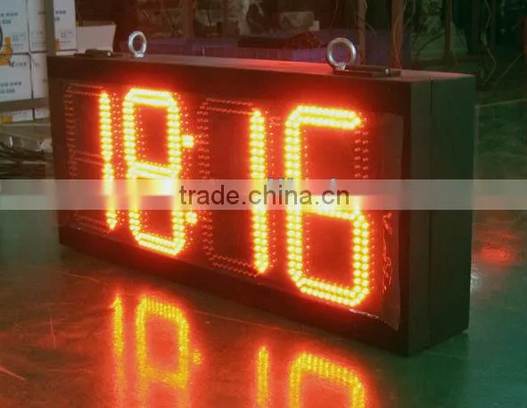 20 inches outdoor double side time and temperature led display