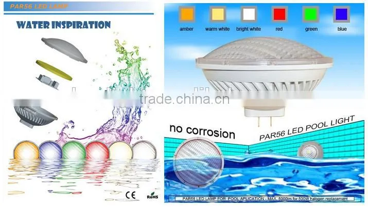 colors change par56 led swimming pool light 40w 12v rgb plastic with remote