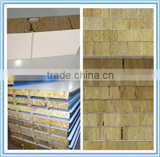Hot sale metal sandwich panels, rockwool panels