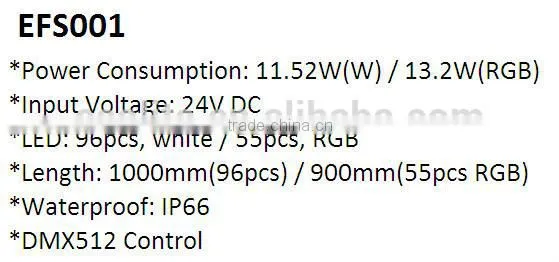 IP66 Waterproof DMX512 Control profile pvc