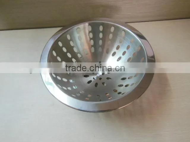 Hot sale stainless steel colorful fruit basket with handle sstainless steel fruit bowl with standing, metal leaking bowl