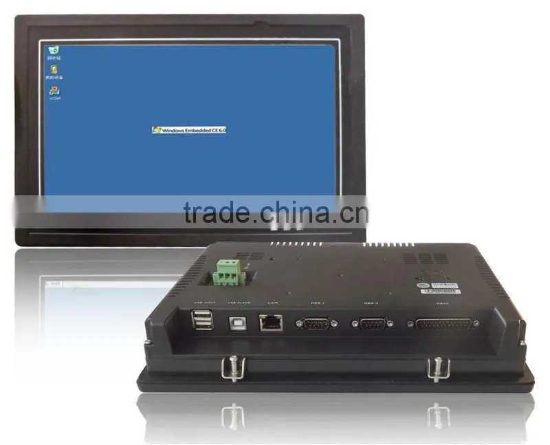 10.2 inch HMI ARM based corte x A8 embedded low-power cpu WIN CE System industrial touch panel pc