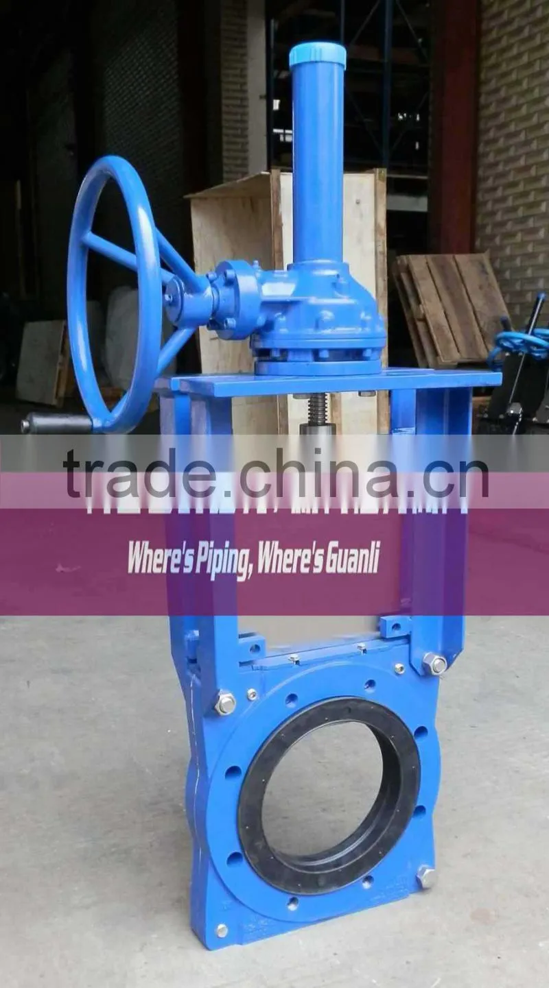 Manual Bevel Gear Slurry Knife Gate Valve Clarkson