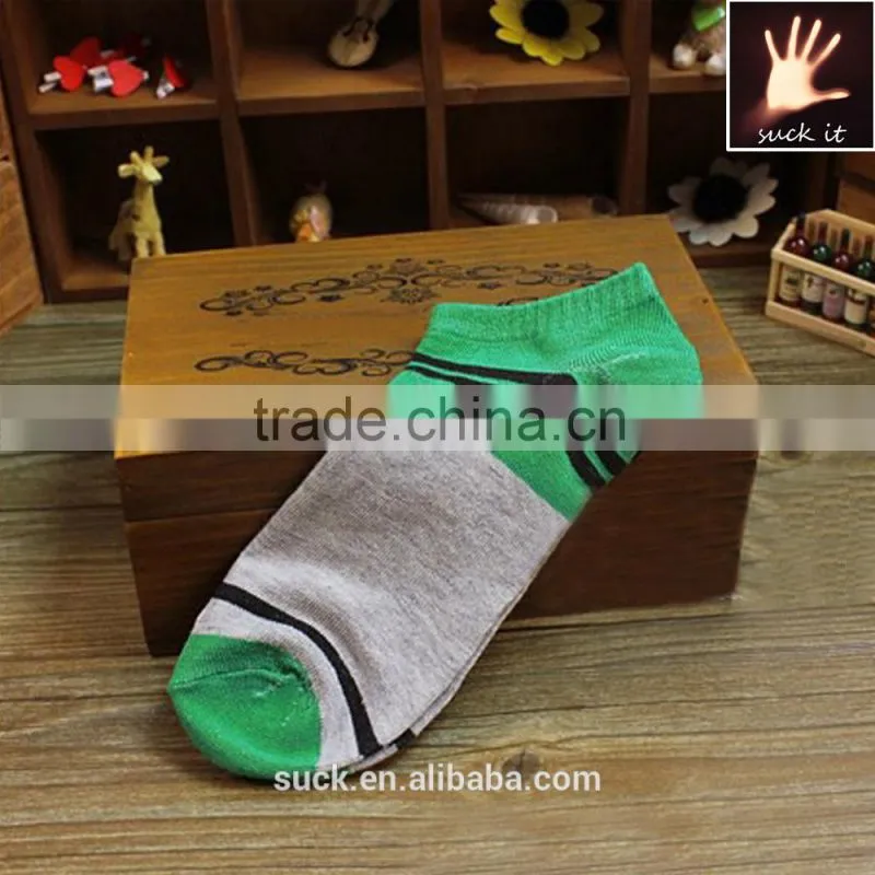Mens Boy Multi-Color Breathable High Ankle Warm Striped Stitched Dress Socks